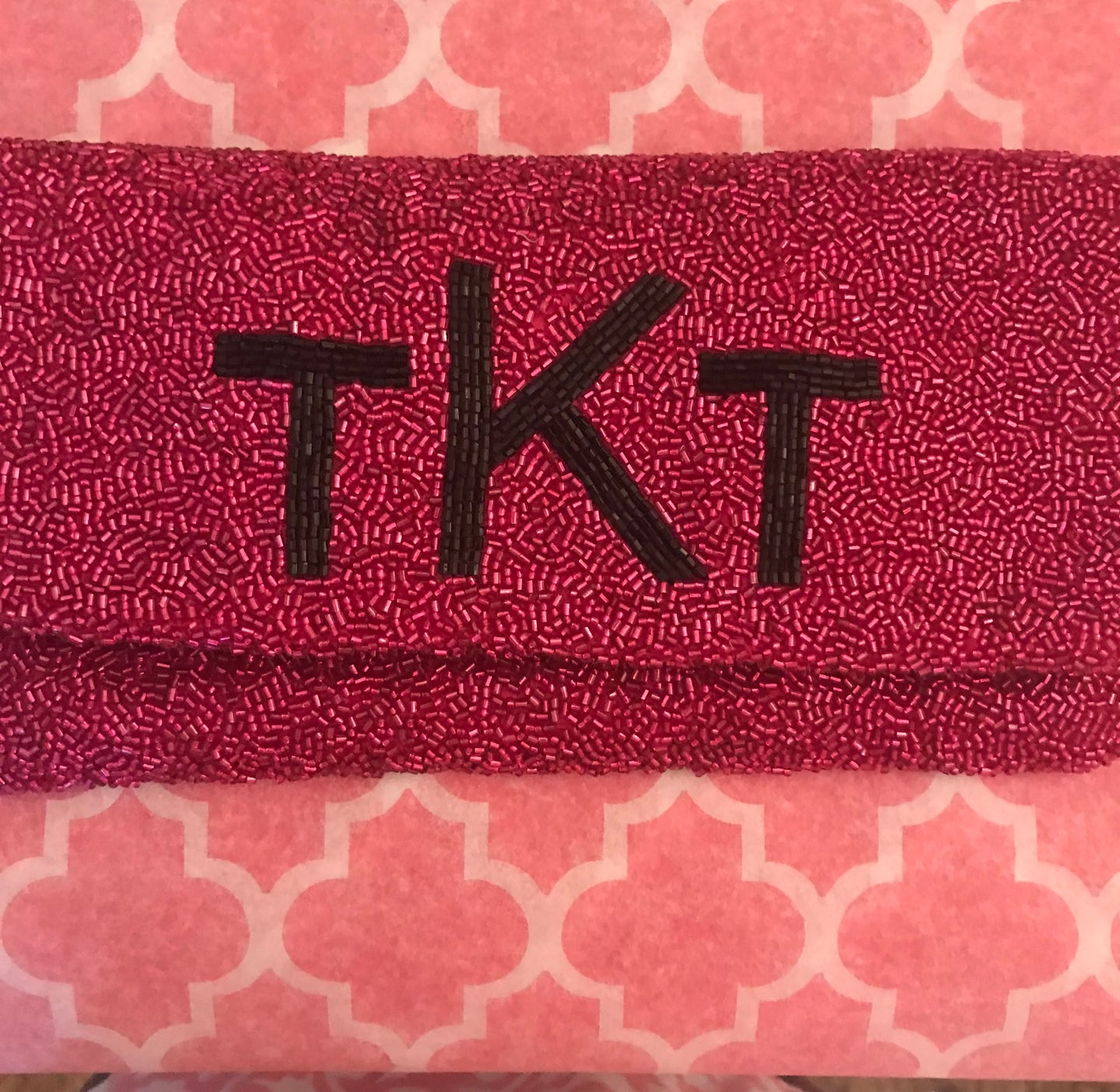 Beaded Foldover Clutch